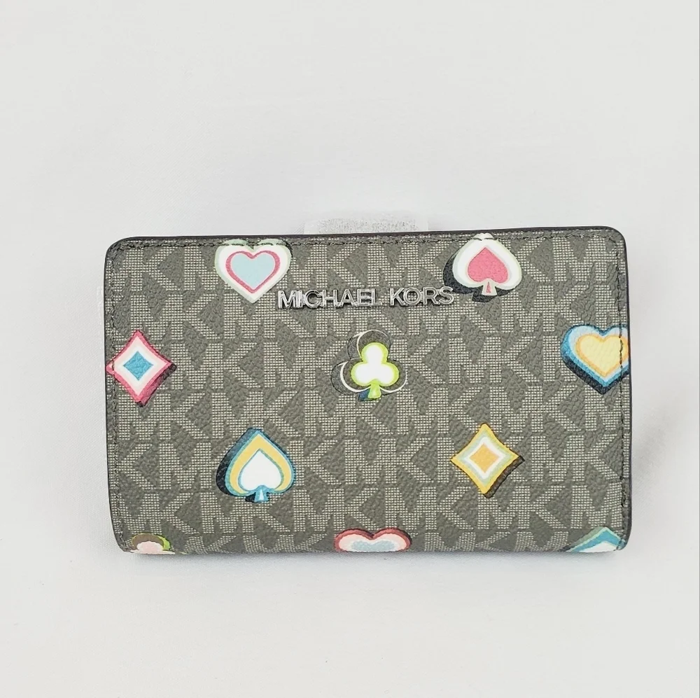 Michael Kors Jet Set Medium Printed Signature Logo Wallet